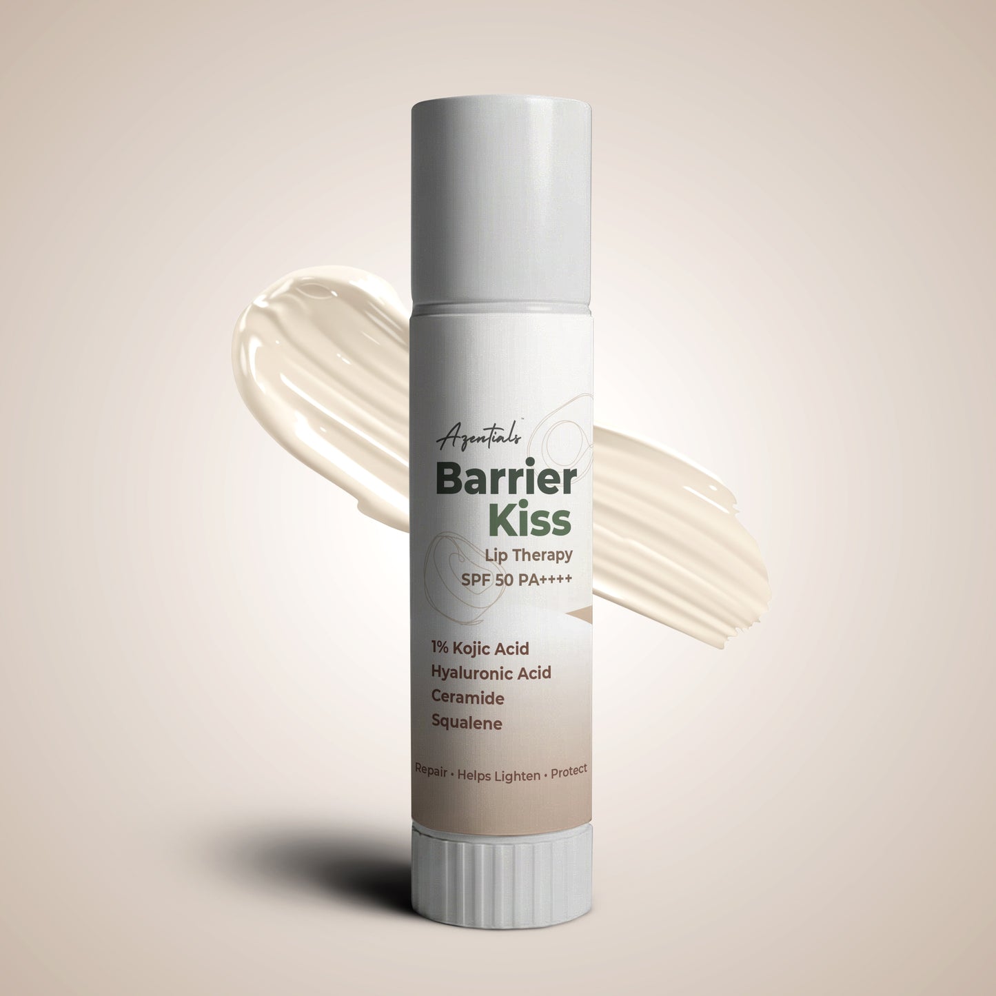 Barrier Kiss Lip Balm SPF 50 PA++++ | Advanced Lip Repair Balm for Dry & Pigmented Lips | Broad Spectrum Sun Protection | With Hyaluronic Acid, Ceramide & Squalene | For Men & Women